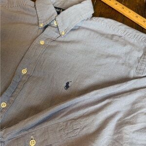 Polo by‎ Ralph Lauren Men's Blue Checkered Shirt XL